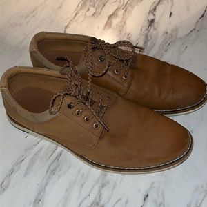 Goodfellow Men's Edmund Tan Oxford Lace-Up Dress Shoes